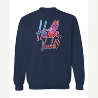 Hellz Yeah! — Crewneck Sweatshirt / Navy