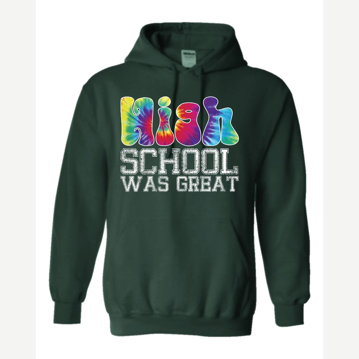 High School — Hoodie / Forest Green