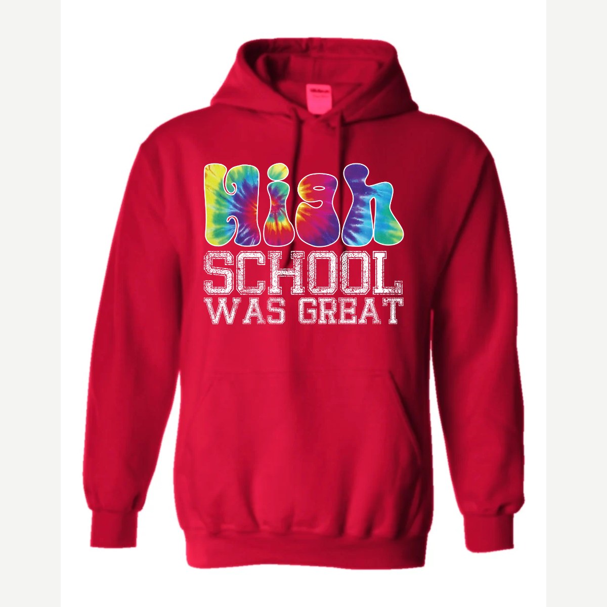 High School — Hoodie / Red