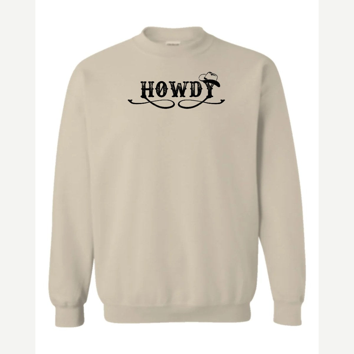 Howdy — Crewneck Sweatshirt / Sand