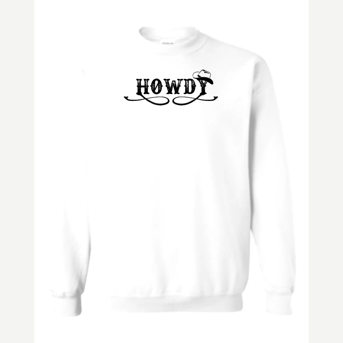 Howdy — Crewneck Sweatshirt / White