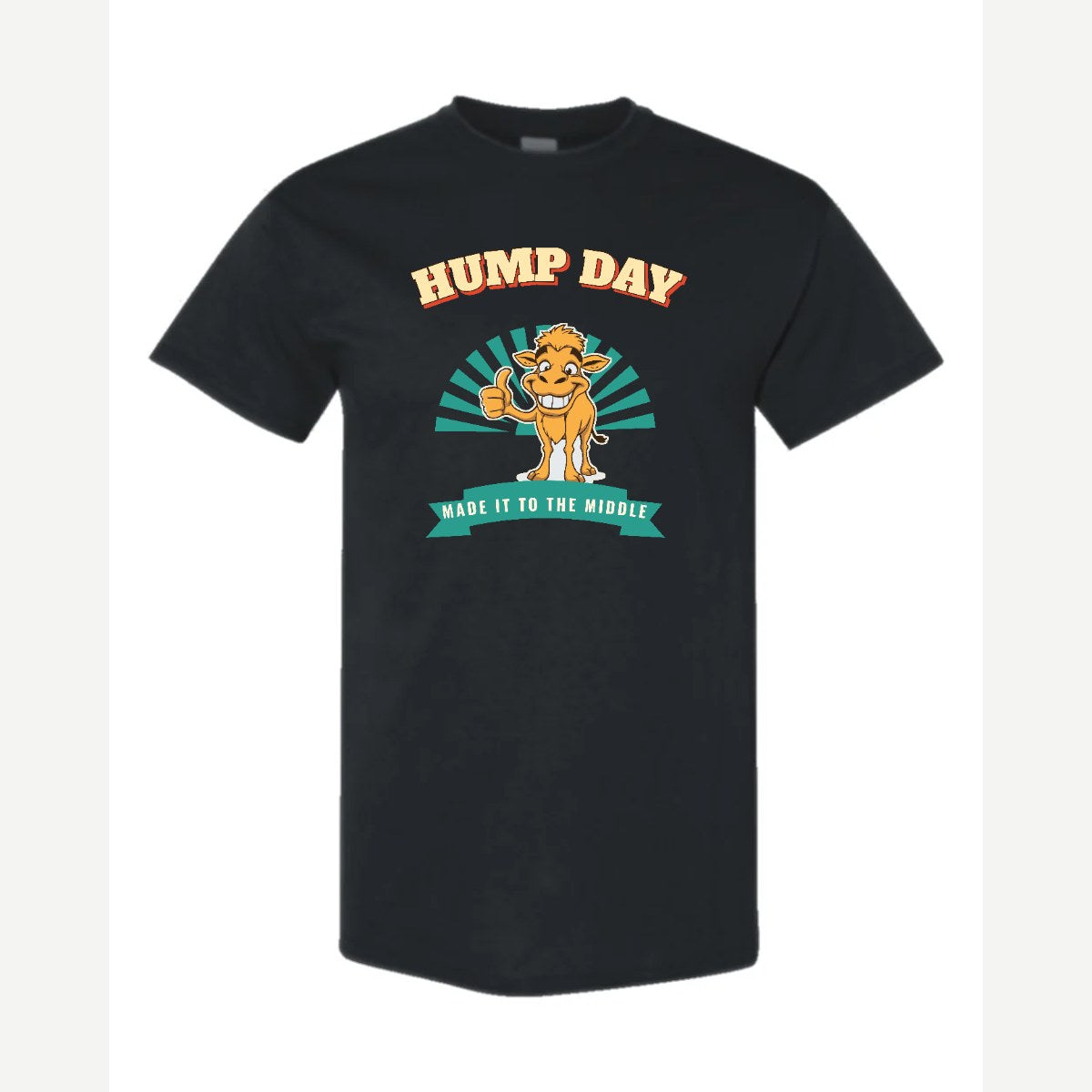 Hump Day – Made It to the Middle — Classic Tee / Black