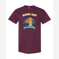 Hump Day – Made It to the Middle — Classic Tee / Maroon
