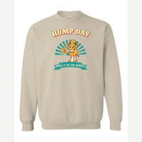 Hump Day – Made It to the Middle — Crewneck Sweatshirt / Sand