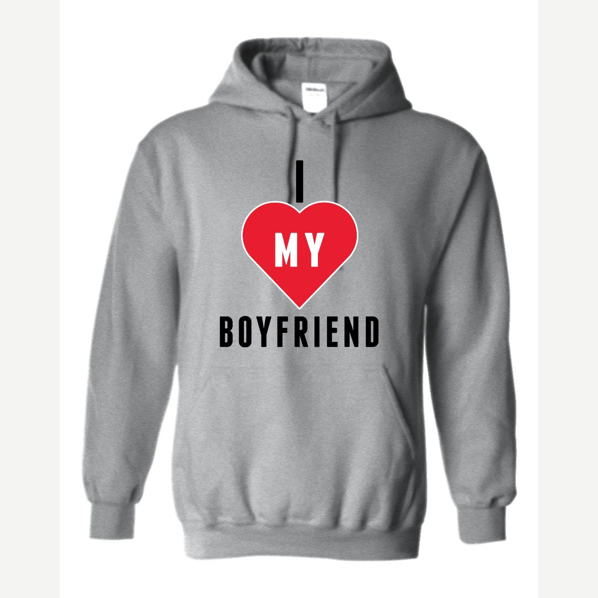 I <3 Boyfriend — Hoodie / Sport Grey