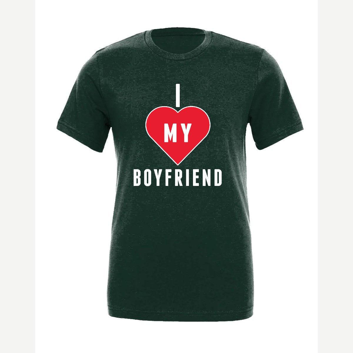 I <3 Boyfriend — Premium Tee / Forest