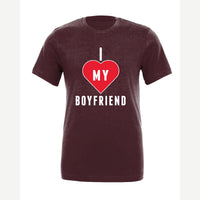 I <3 Boyfriend — Premium Tee / Maroon