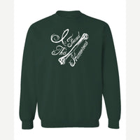 I found this Humorous — Crewneck Sweatshirt / Forest Green