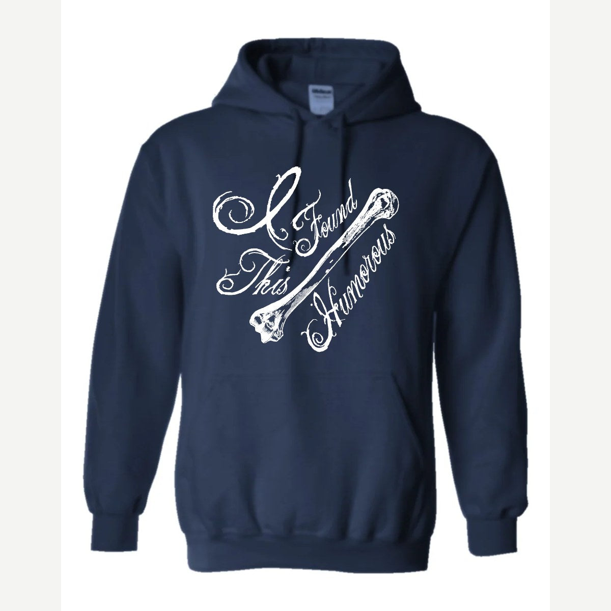 I found this Humorous — Hoodie / Navy