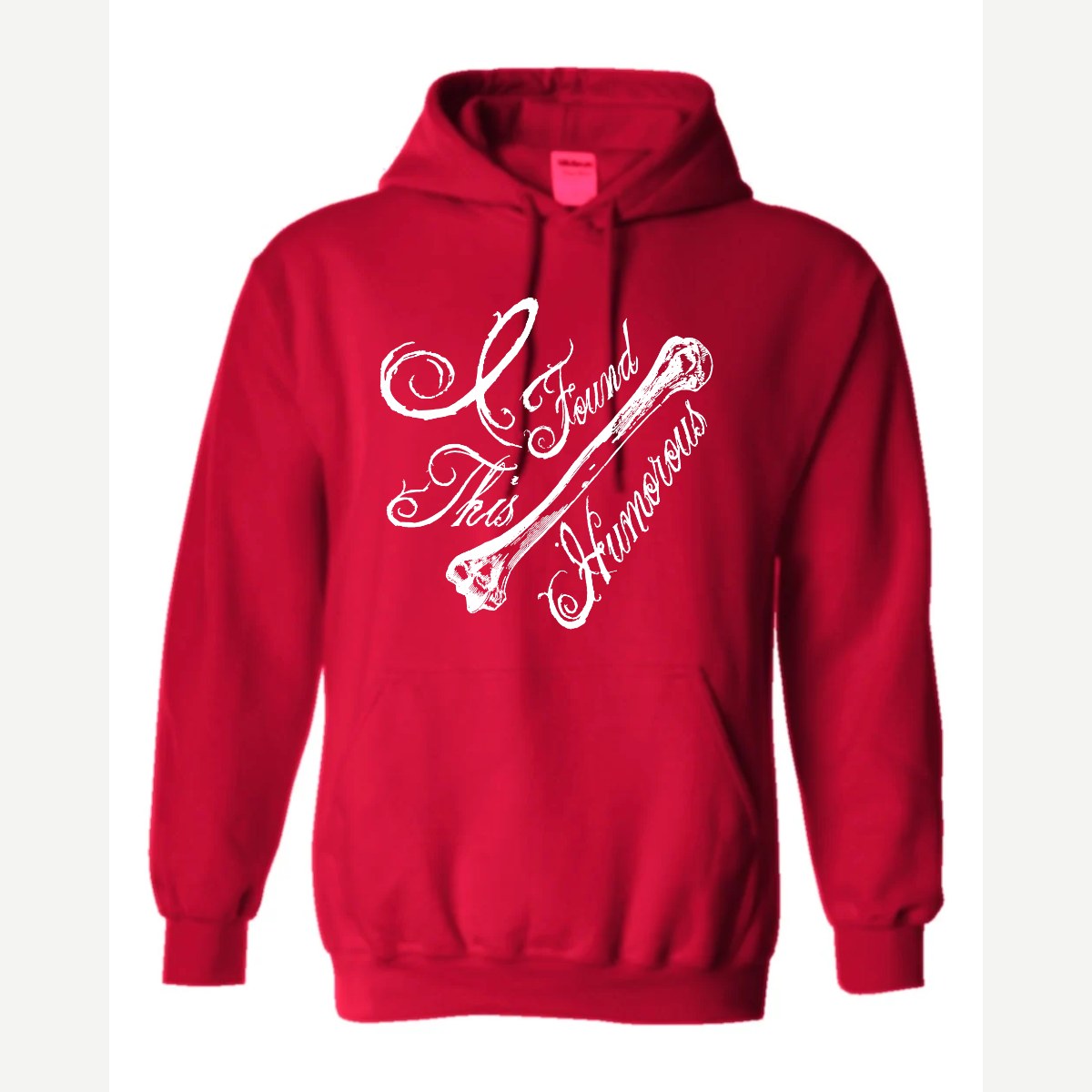 I found this Humorous — Hoodie / Red
