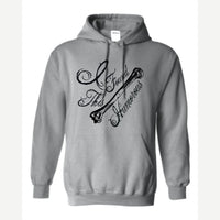 I found this Humorous — Hoodie / Sport Grey