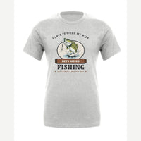 I Love It When My Wife Lets Me Go Fishing — Premium Tee / Athletic Heather