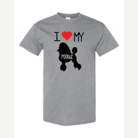 I Love my Poodle — Classic Tee / Sport Grey