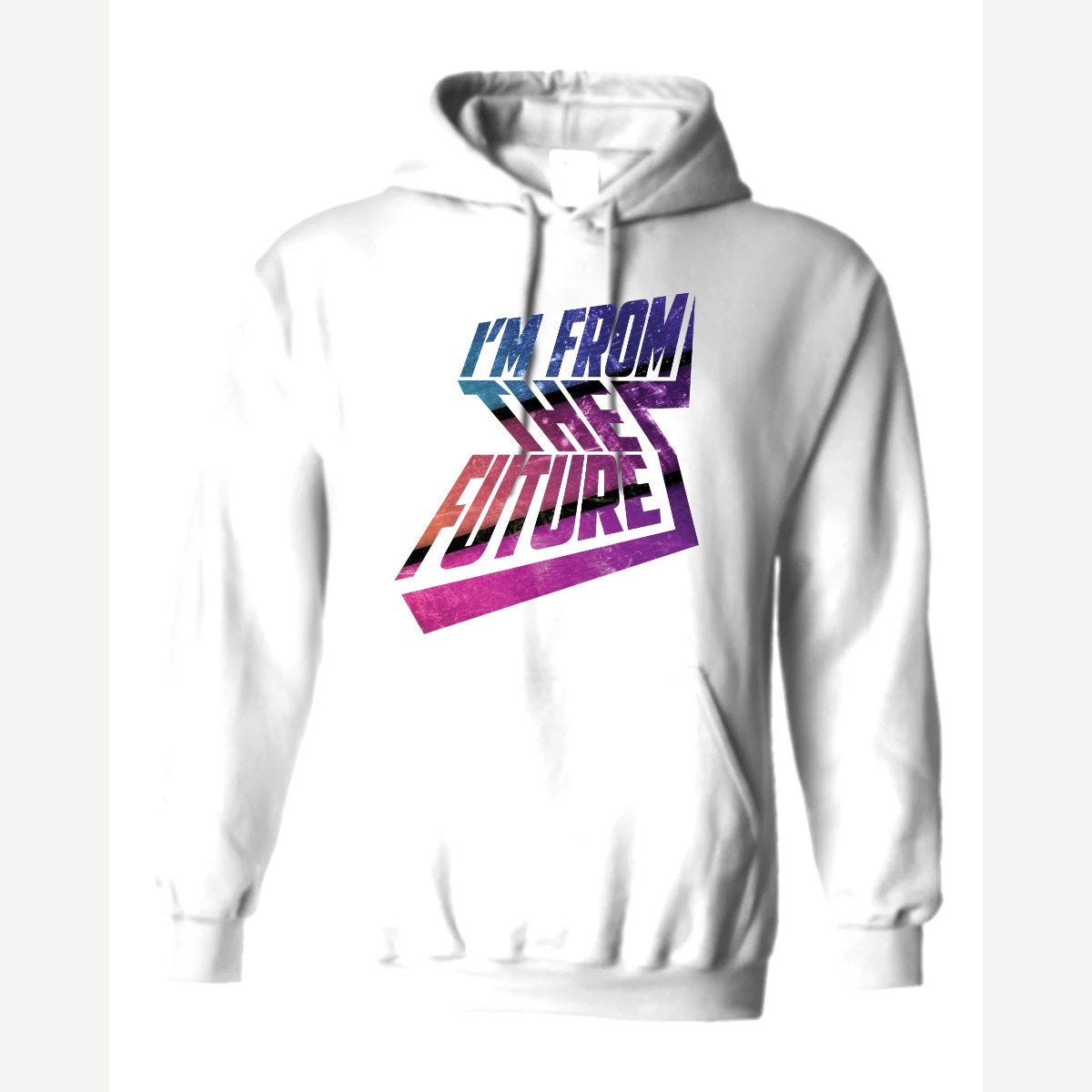 I'm From the Future — Hoodie / White