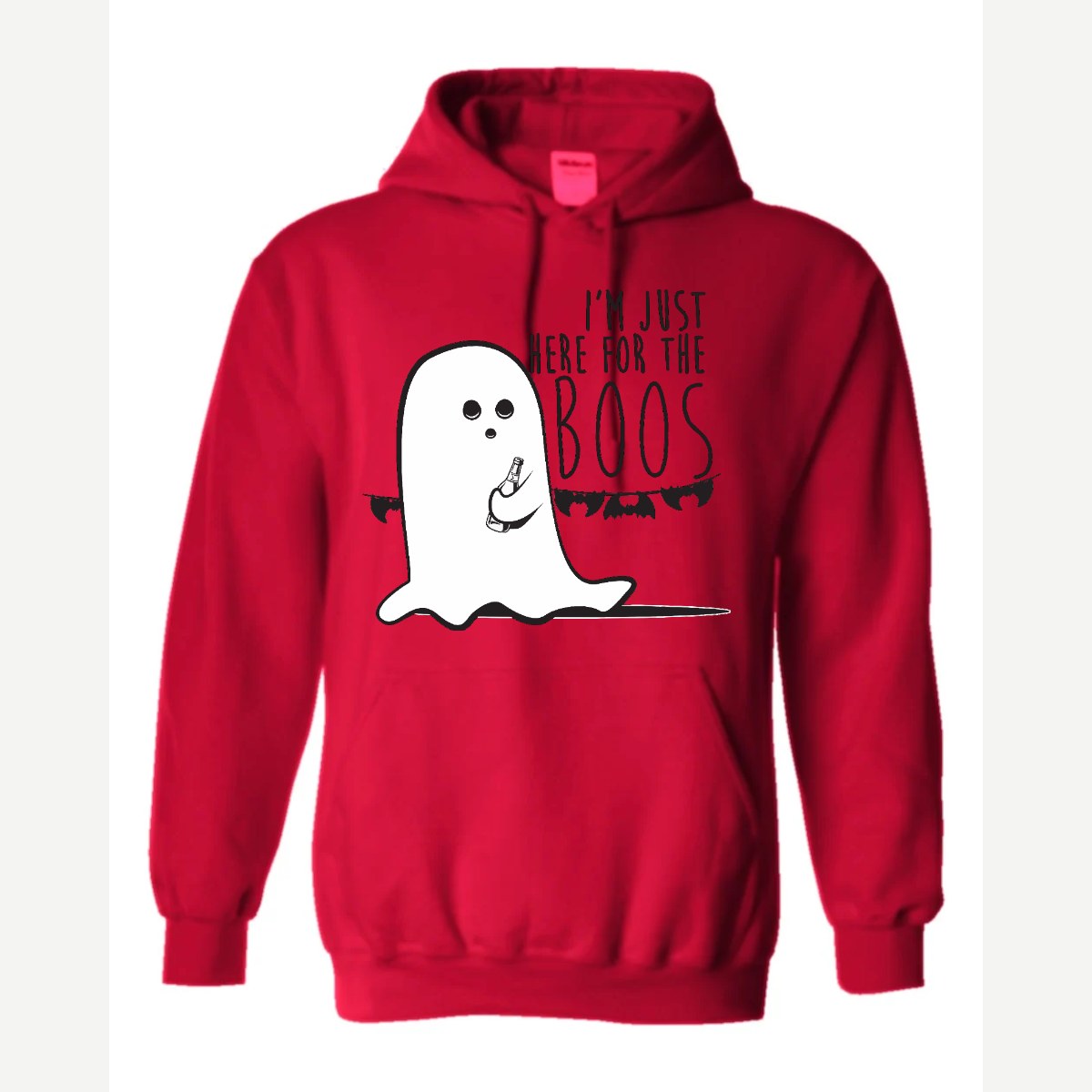 I'm Just Here for the Boos — Hoodie / Red