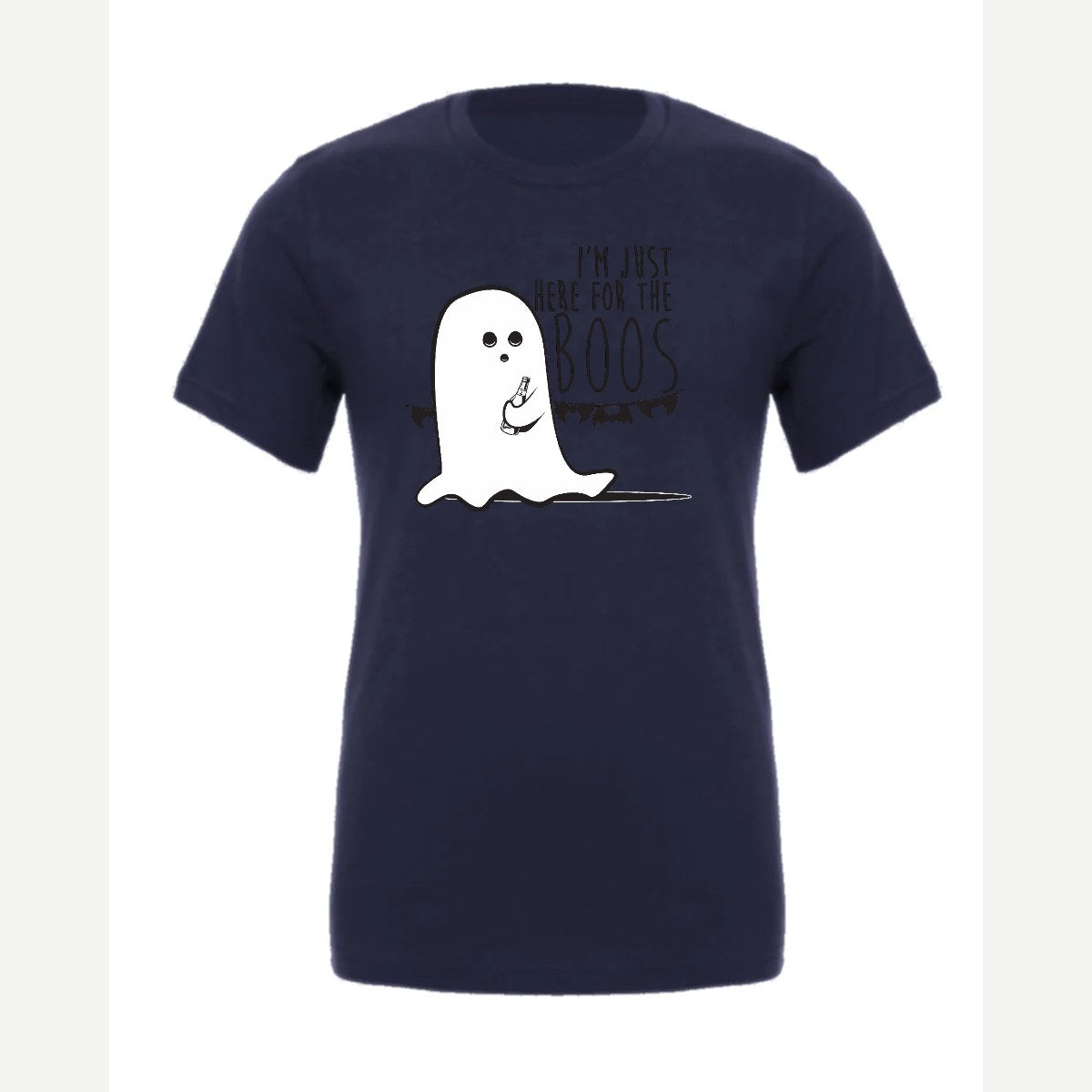 I'm Just Here for the Boos — Premium Tee / Navy