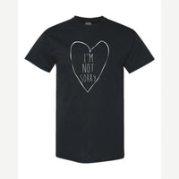 I'm Not Sorry (Heart) — Classic Tee / Black