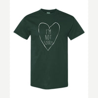 I'm Not Sorry (Heart) — Classic Tee / Forest Green