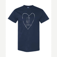 I'm Not Sorry (Heart) — Classic Tee / Navy