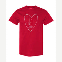 I'm Not Sorry (Heart) — Classic Tee / Red