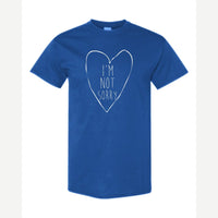 I'm Not Sorry (Heart) — Classic Tee / Royal