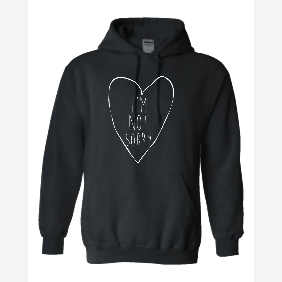 I'm Not Sorry (Heart) — Hoodie / Black