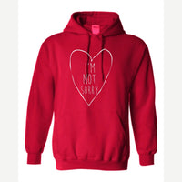 I'm Not Sorry (Heart) — Hoodie / Red