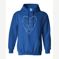 I'm Not Sorry (Heart) — Hoodie / Royal
