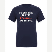 I'm Only Here for the Cookies... and the Nog — Premium Tee / Navy