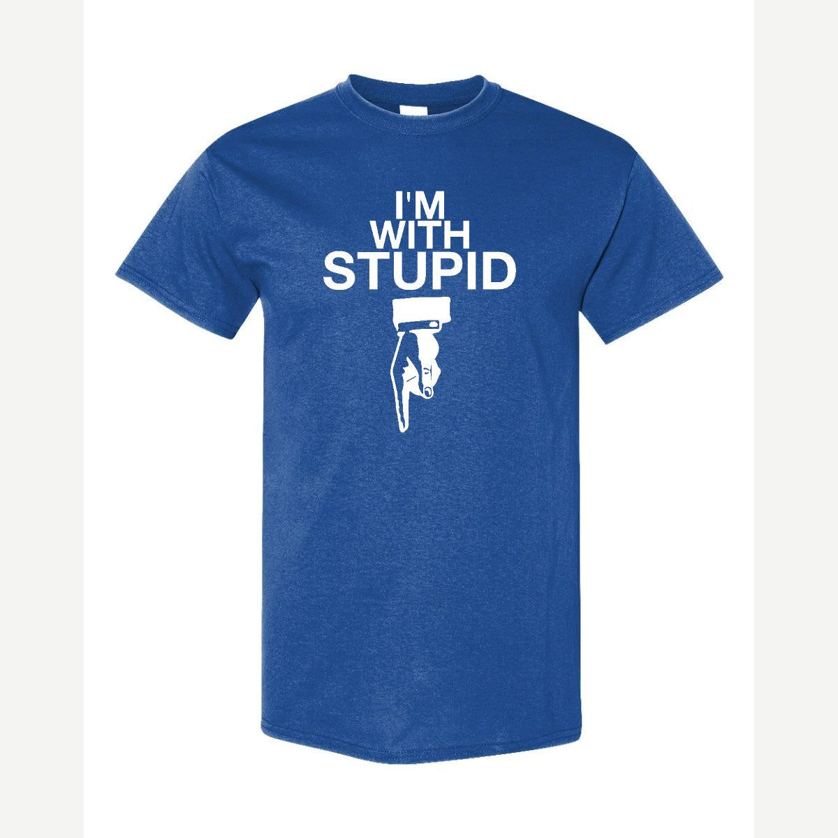 I'm With Stupid — Classic Tee / Royal