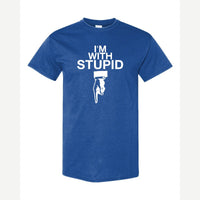 I'm With Stupid — Classic Tee / Royal