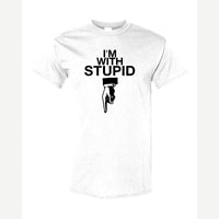 I'm With Stupid — Classic Tee / White