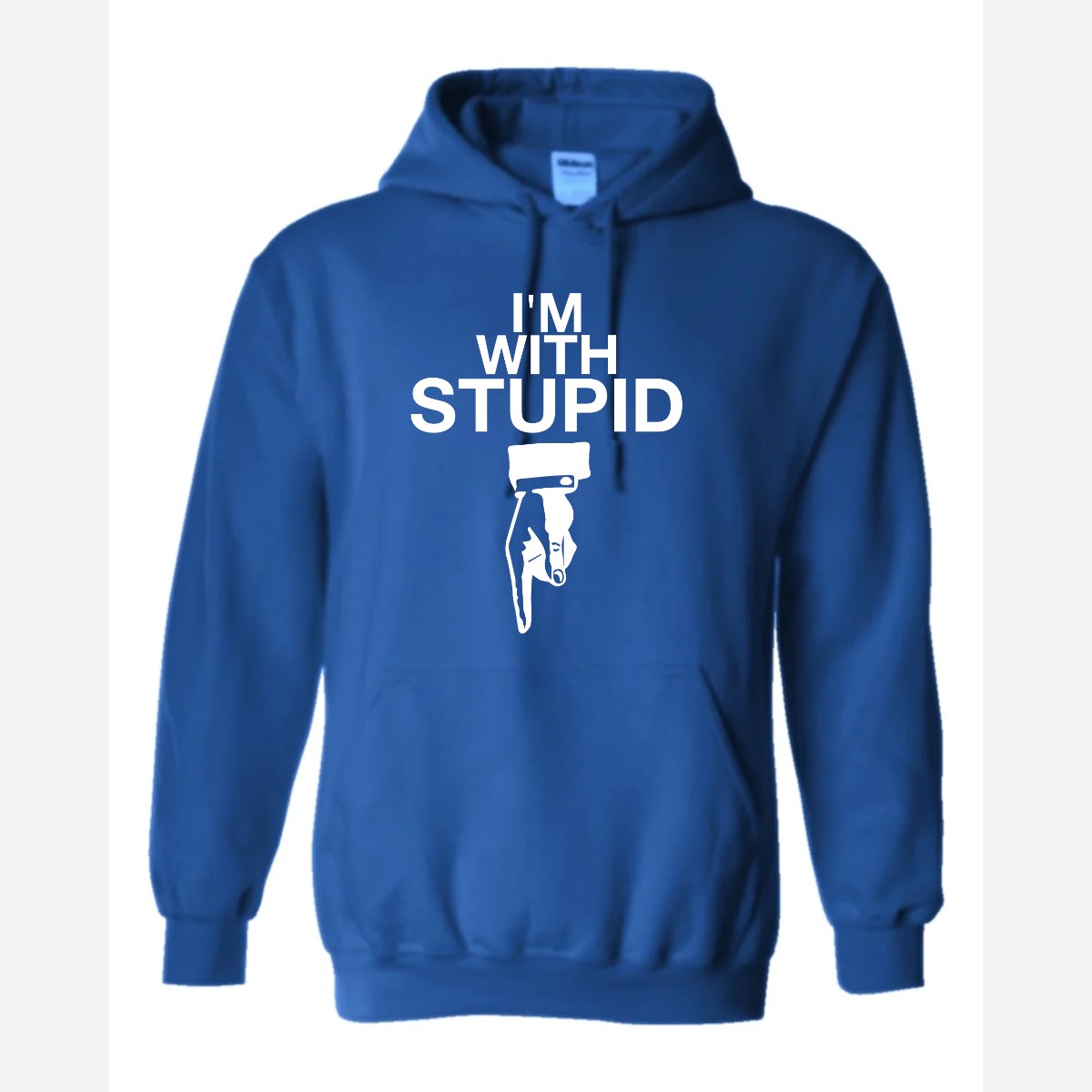 I'm With Stupid — Hoodie / Royal