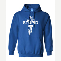 I'm With Stupid — Hoodie / Royal