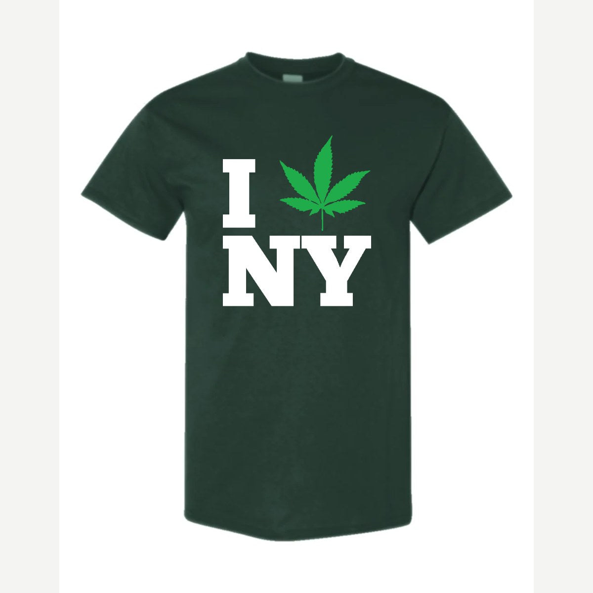 I 🍃 NY — Classic Tee / Forest Green