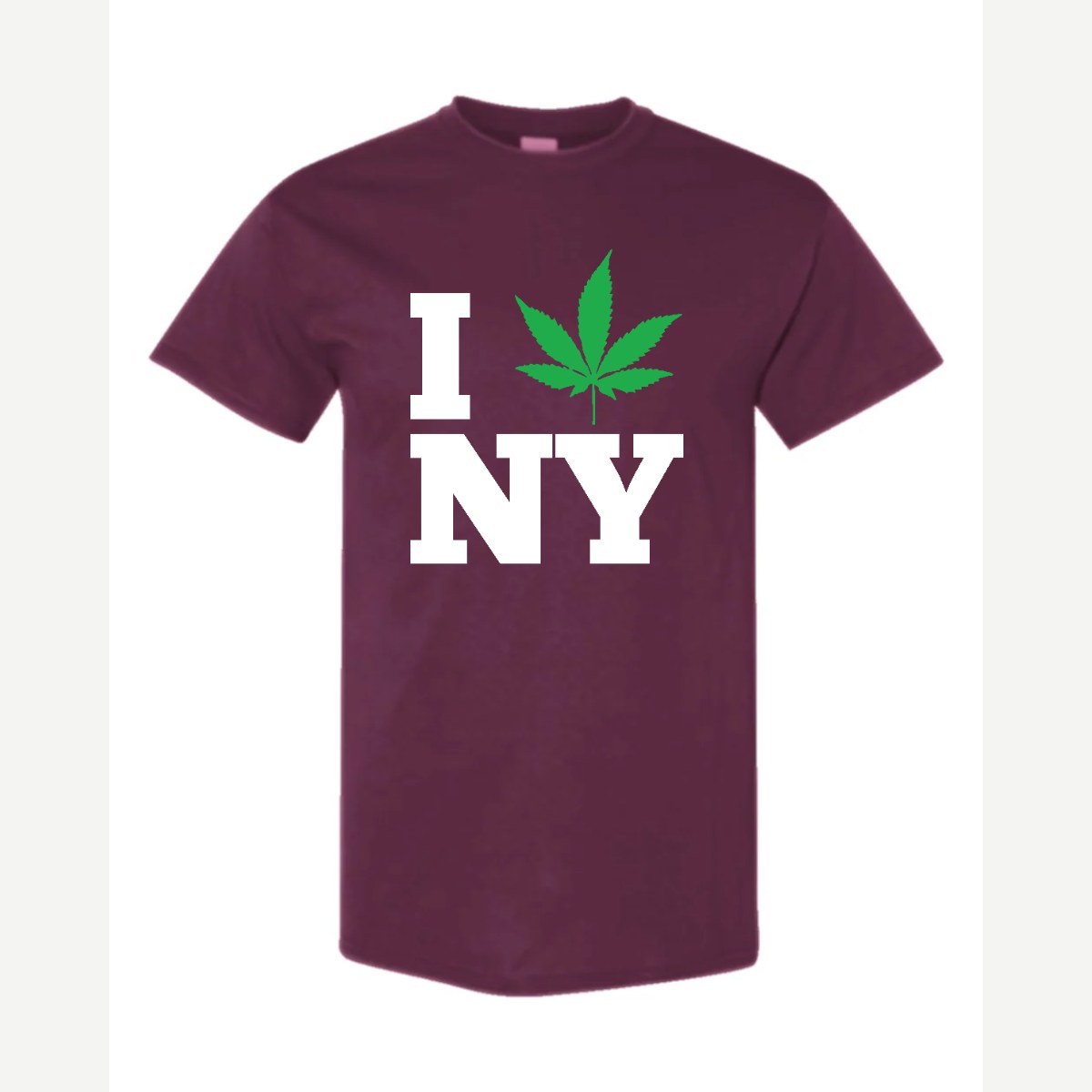 I 🍃 NY — Classic Tee / Maroon