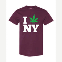 I 🍃 NY — Classic Tee / Maroon