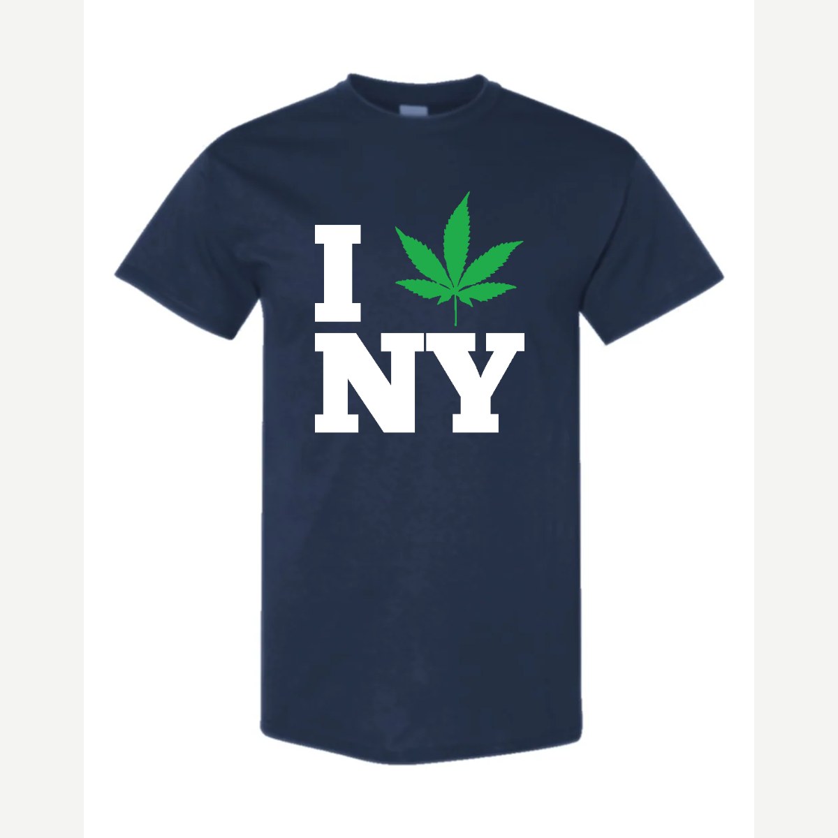 I 🍃 NY — Classic Tee / Navy