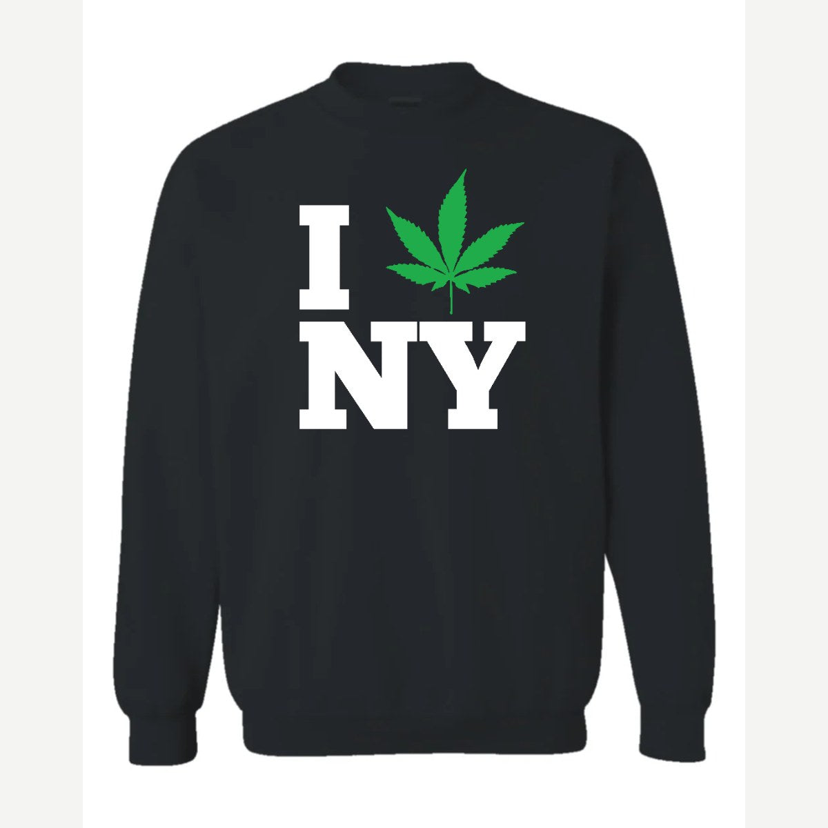 I 🍃 NY — Crewneck Sweatshirt / Black
