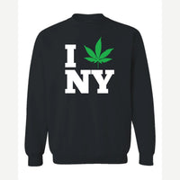 I 🍃 NY — Crewneck Sweatshirt / Black
