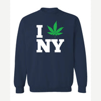 I 🍃 NY — Crewneck Sweatshirt / Navy