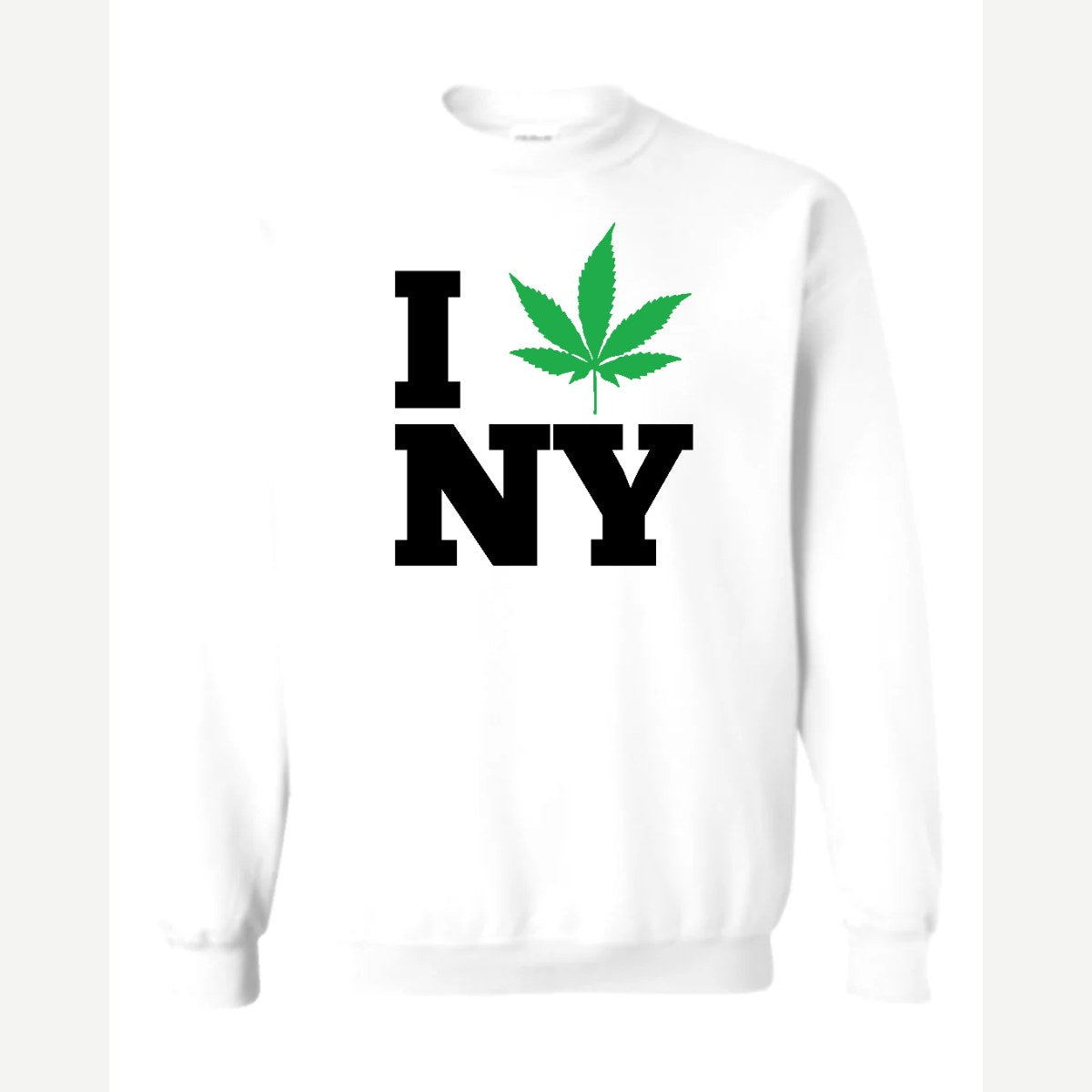 I 🍃 NY — Crewneck Sweatshirt / White