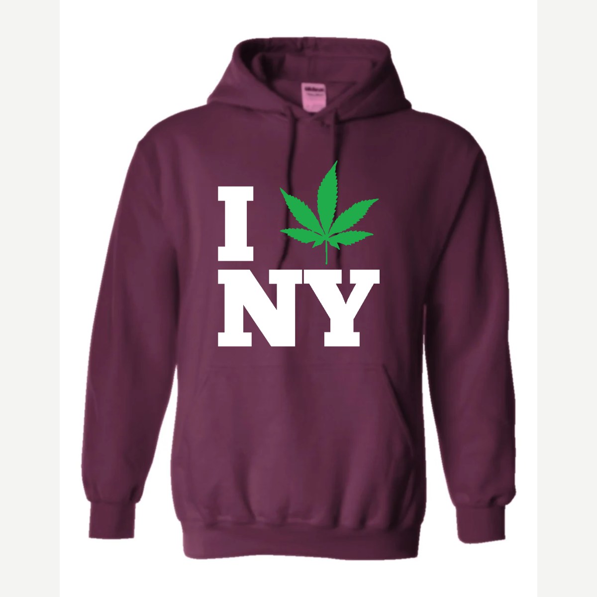 I 🍃 NY — Hoodie / Maroon