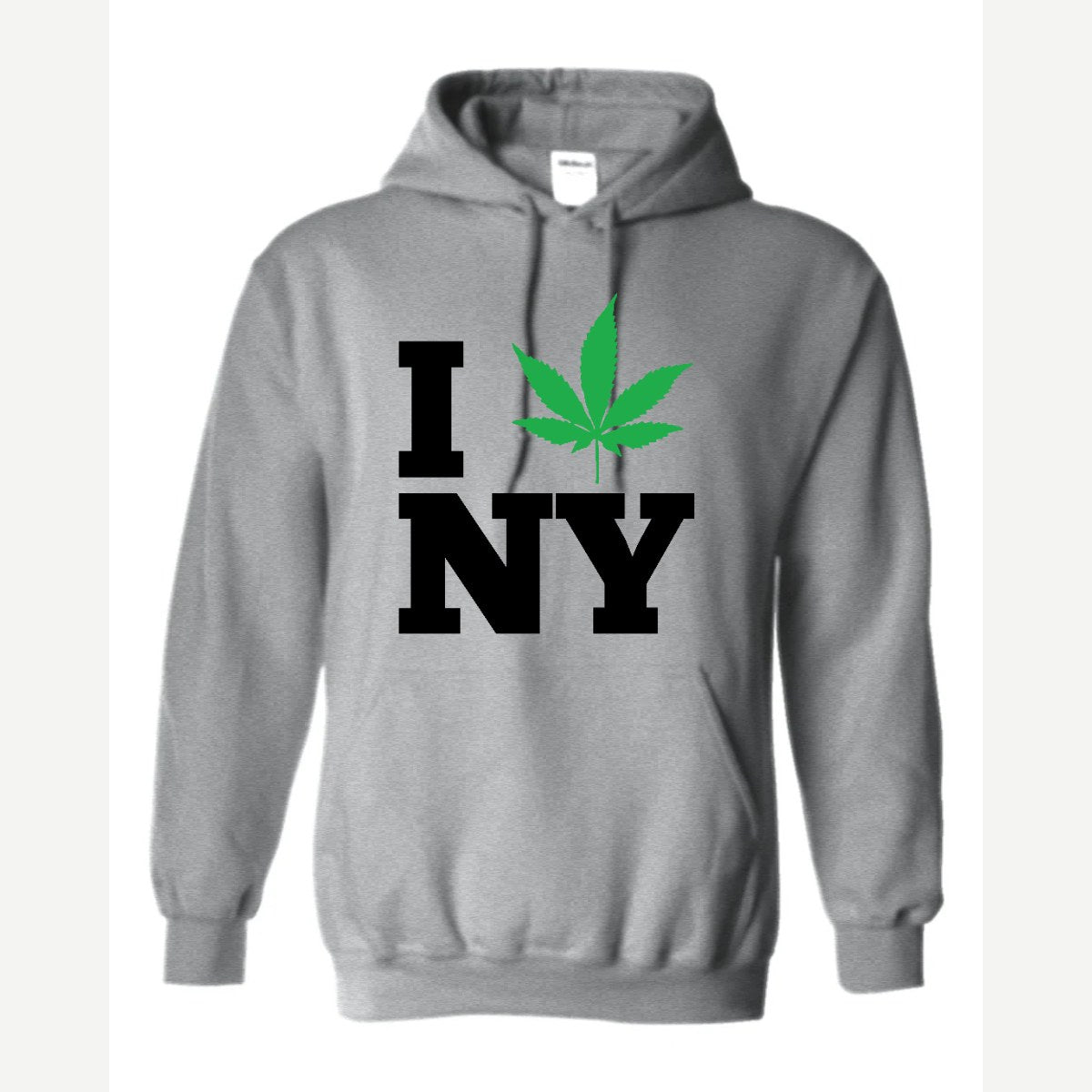 I 🍃 NY — Hoodie / Sport Grey
