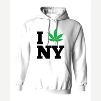 I 🍃 NY — Hoodie / White
