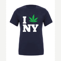 I 🍃 NY — Premium Tee / Navy