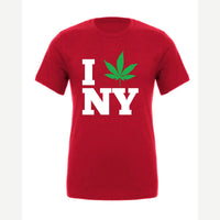 I 🍃 NY — Premium Tee / Red