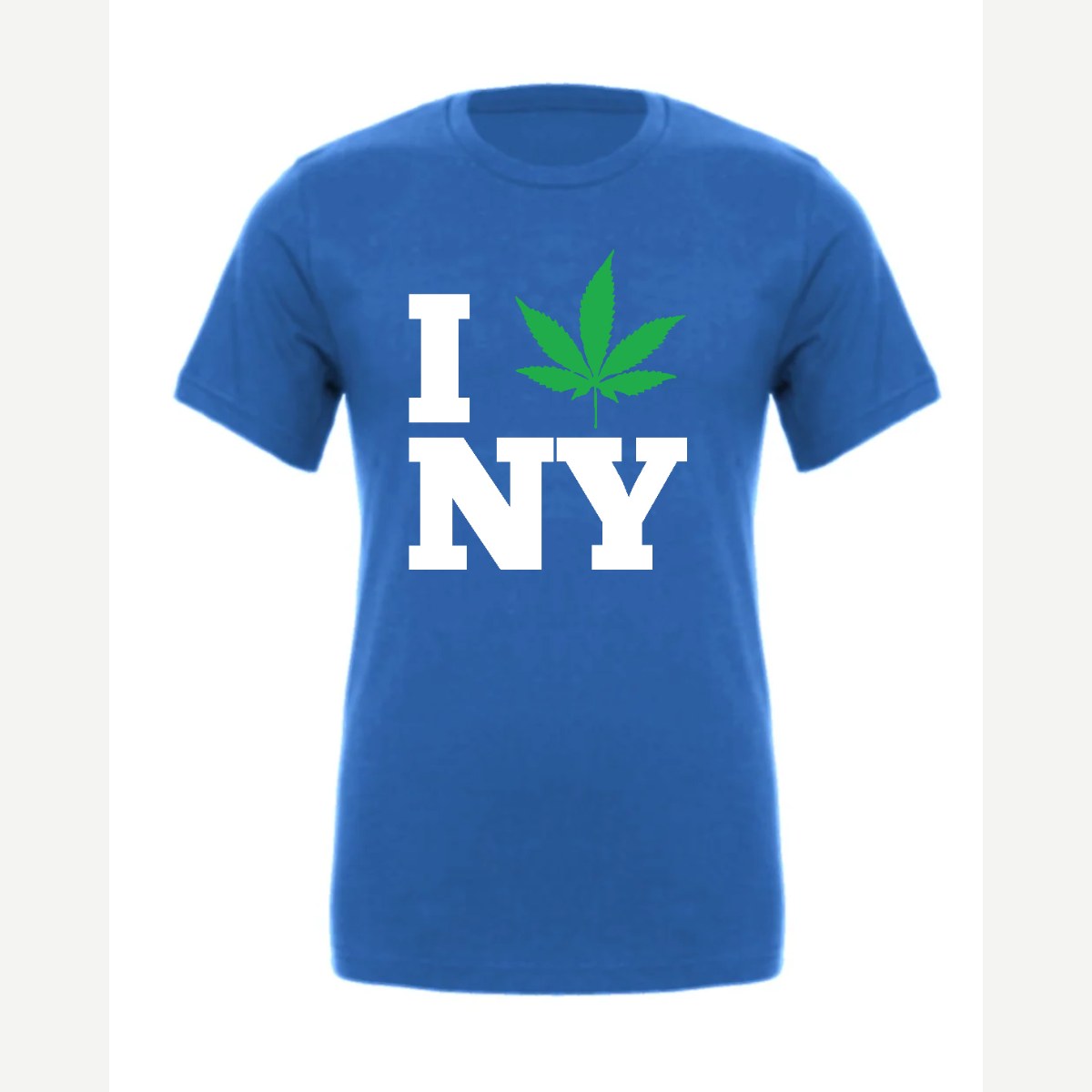 I 🍃 NY — Premium Tee / True Royal