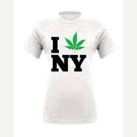 I 🍃 NY — Premium Tee / White
