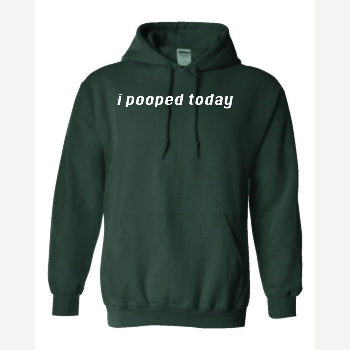 I Pooped Today — Hoodie / Forest Green